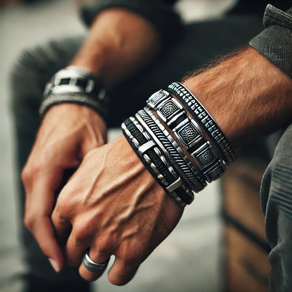 Mens cloth bracelet clearance