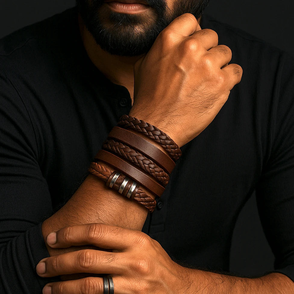 Buy Premium Bracelet for Men Leather Bracelets