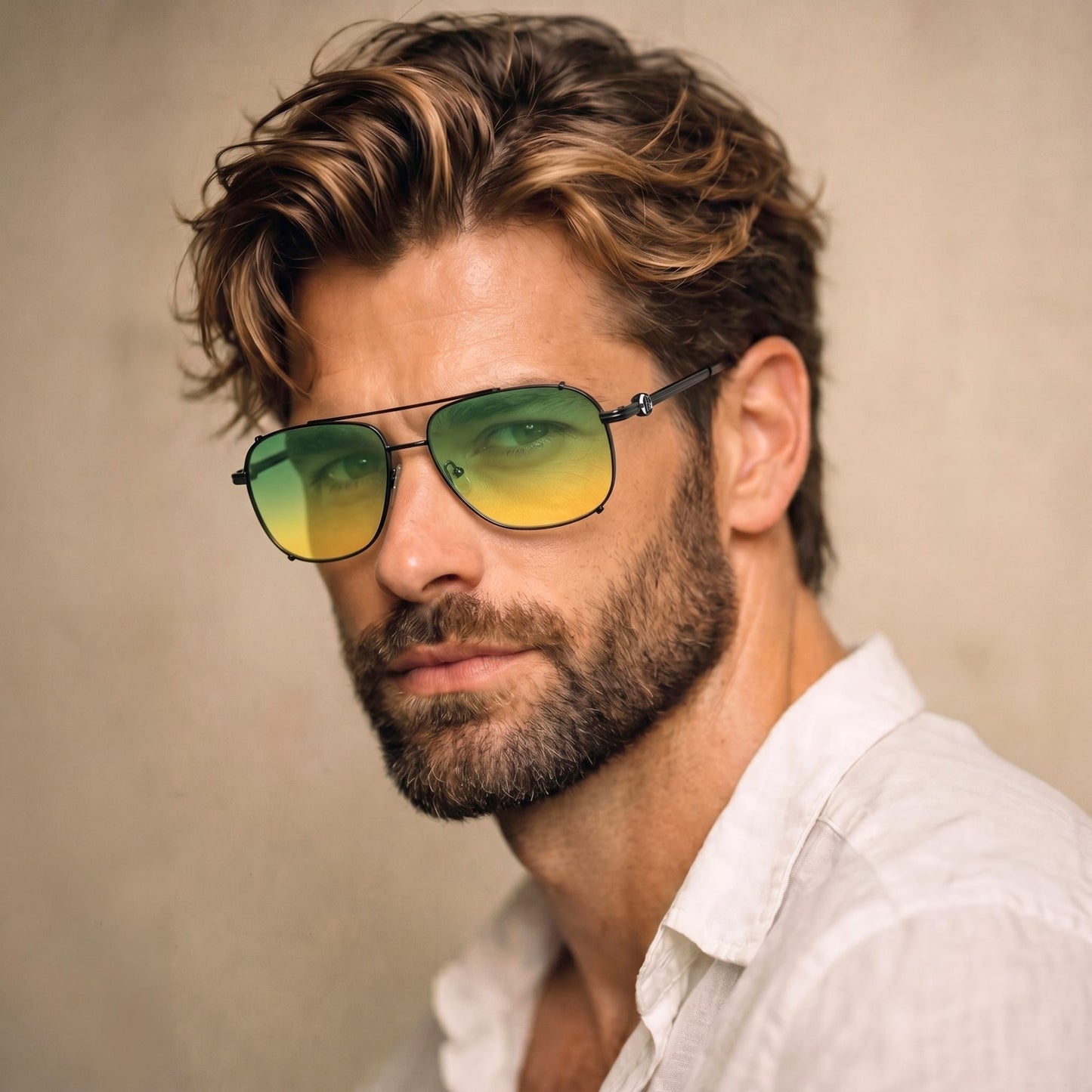2177 ASH CREST HD Polarized Sunglasses for Men - UV400 Protection, Stainless Steel Frame — Sunglasses for Men | THE MEN THING