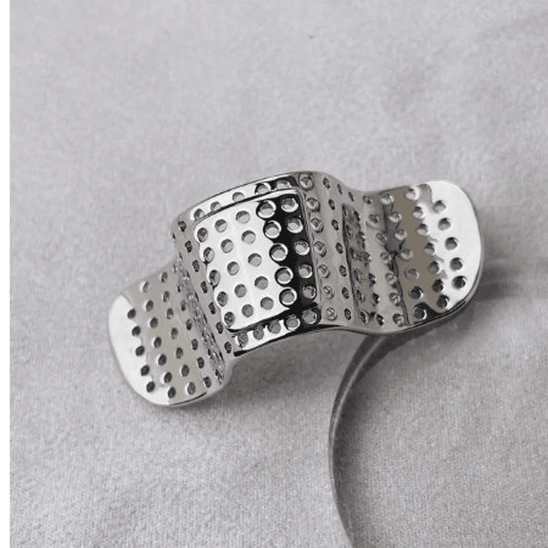 NOSE BAND-AID - Silver Toned Fashion Nasal Clip, Nightclub - No Holes Nose Clip, Nose Strip for Men and Boys (1 Pcs) — Nose & Ear Ring for Men | THE MEN THING