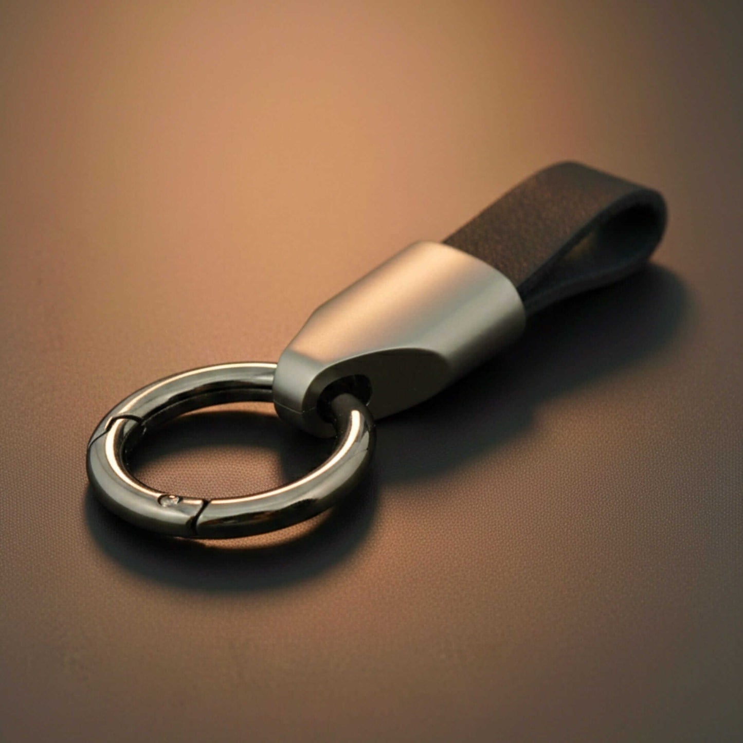 AEROLOOP - BLACK & MATTE GREY - Stainless Steel Keychain for Men & Boy — KeyChains for Men | THE MEN THING