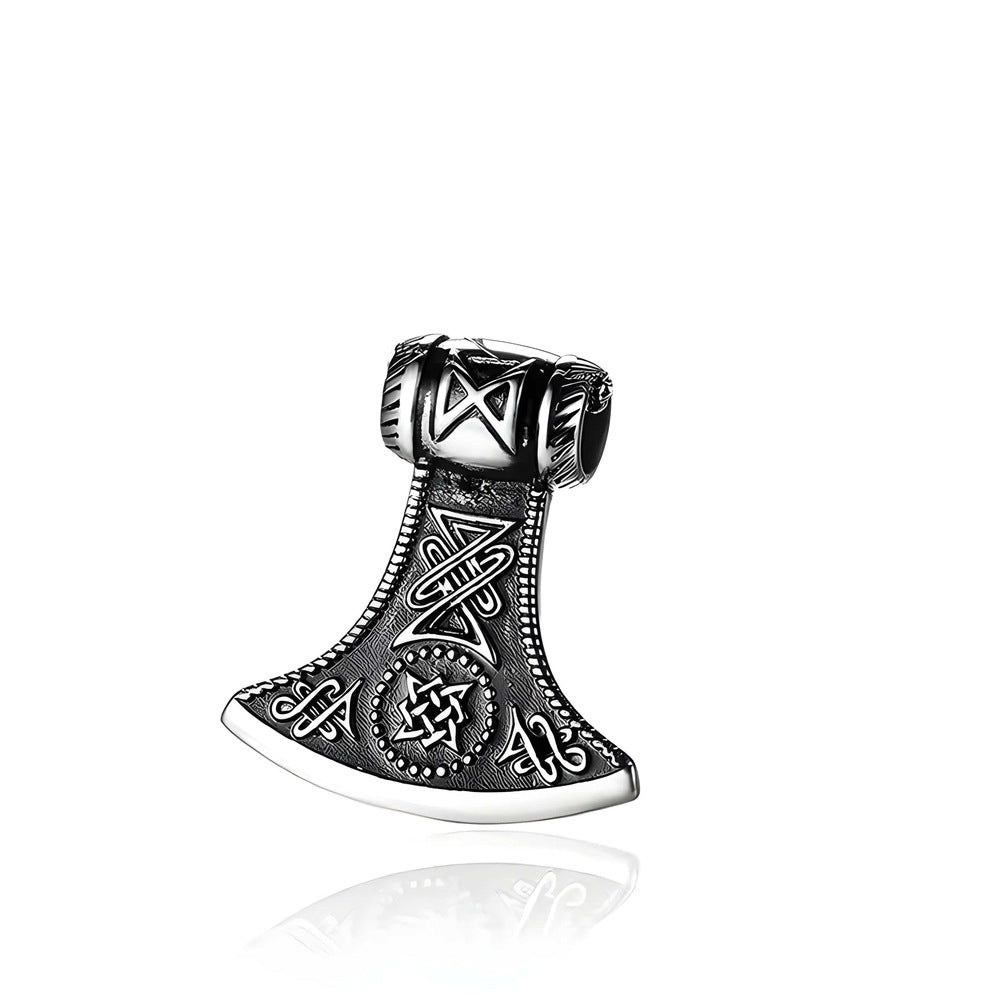 ASGARDIAN FANG - Titanium Steel Pendant with Stainless Steel 24inch Round Box Chain, American trending Style for Men & Boy - THE MEN THING