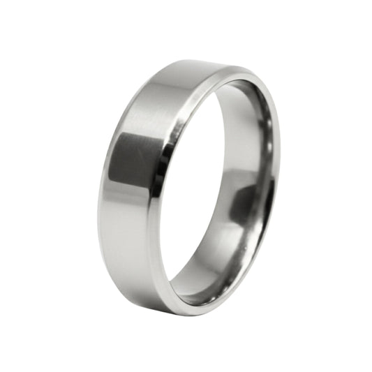 AZURE CORE - STEEL - Pure Stainless Steel Men’s Ring for Men & Boys (Size : 17-23-29) - THE MEN THING