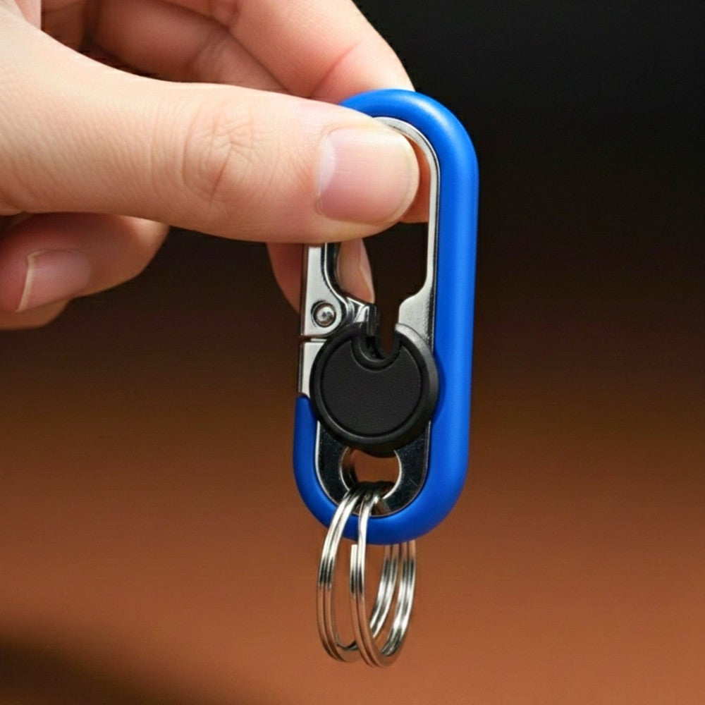 BLAZE CLIP BLUE - Stainless Steel Keychain for Men & Boy - THE MEN THING