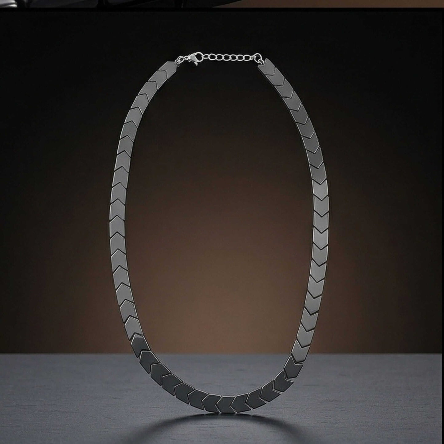 CHEVRON LINK - 9mm Pure Stainless Steel 17 to 19 inch Adjustable Chain for Men & Boys - THE MEN THING