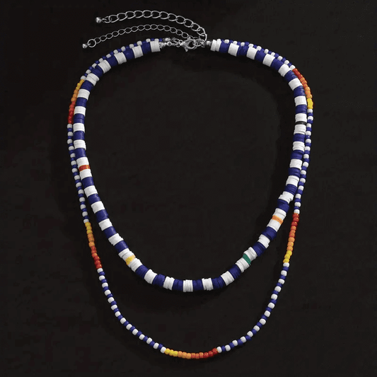 CLAVICLE STYLE BEADS - Multi-Layered Beads Necklace for Men & Boys (17 and 21 inch) - THE MEN THING