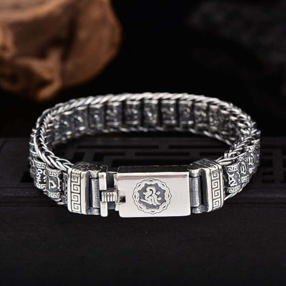 COMBO — Shiva Soul Necklace × Mantra Link Bracelet | Spiritual Steel Duo — SS Pendant/ Necklace for Men | THE MEN THING