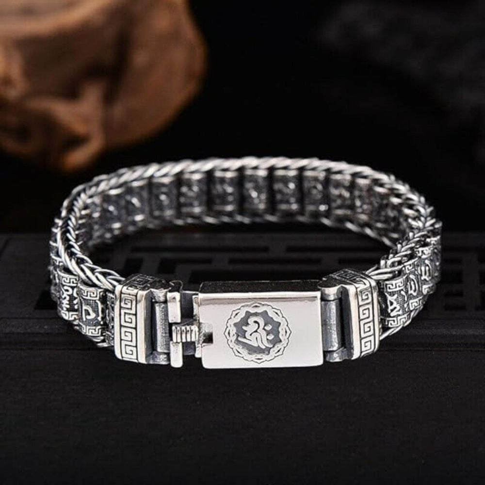 COMBO — Shiva Soul Necklace × Mantra Link Bracelet | Spiritual Steel Duo - THE MEN THING