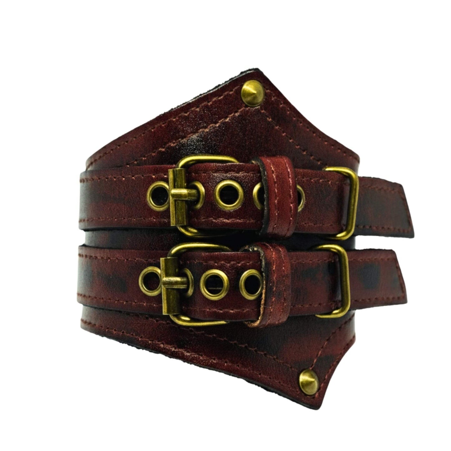 CRIMSON REBEL - 55mm Genuine Leather Adjustable Bracelet for Men & Boys (8-8.5-9 inch) — Leather Bracelet for Men | THE MEN THING