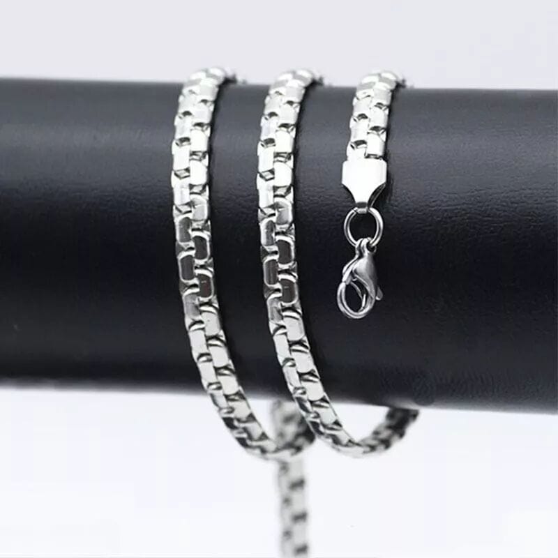 DOMINUS - 6mm Chain Pure Stainless Steel 23inch for Men & Boys - THE MEN THING