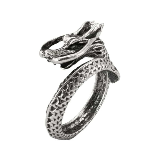 DRAGON-SPIRAL - Alloy Adjustable Vintage Ring for Men & Boys — Rings for Men | THE MEN THING