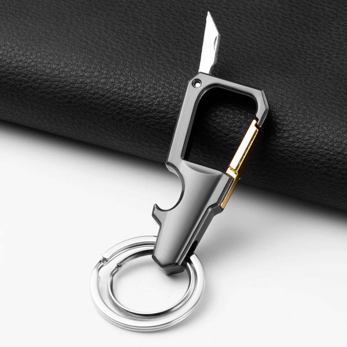 FLEXHOOK - GREY - Stainless Steel Keychain for Men & Boy — KeyChains for Men | THE MEN THING