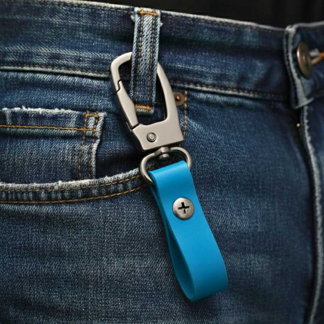 FORGECLIP BLUE - Stainless Steel Keychain for Men & Boy — KeyChains for Men | THE MEN THING