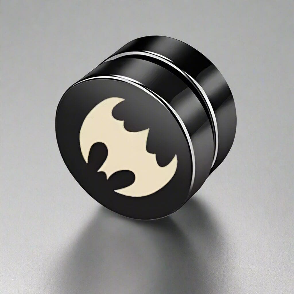 GOTHAM - Magnetic Non-Piercing Pure Titanium Steel Studs Earrings for Men & Boys (2 Pcs) - THE MEN THING