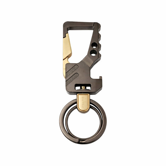 HEXAGRIP - GUNMETAL GREY - Stainless Steel Keychain for Men & Boy - THE MEN THING