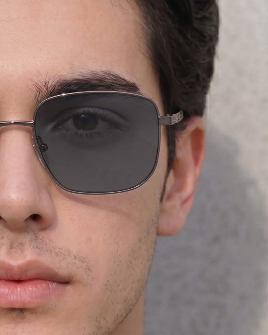 J3292 - OBLIVION SHADE - HD Polarised Sunglasses for Men - UV400 Protection, Stainless Steel Frame - Black Tinted - THE MEN THING