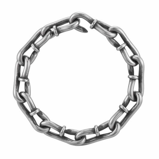 LINKER STEEL - 12mm Pure Titanium Steel Bracelet for Men & Boy (9inch) - THE MEN THING