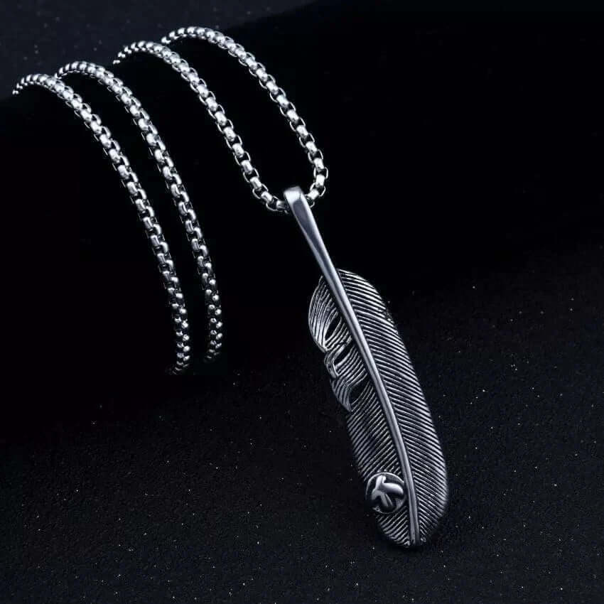 LUSH - Alloy Pendant with Pure Stainless Steel 24inch Chain for Men, American trending Style - Round Box Chain for Men & Boy - THE MEN THING