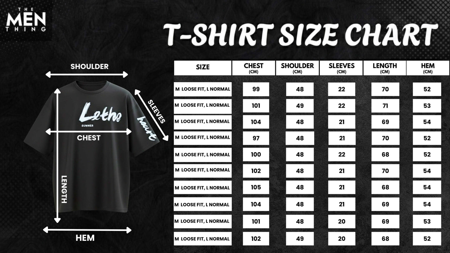 Lethe Summer Oversized T-Shirt – Black — T-Shirt for Men | THE MEN THING