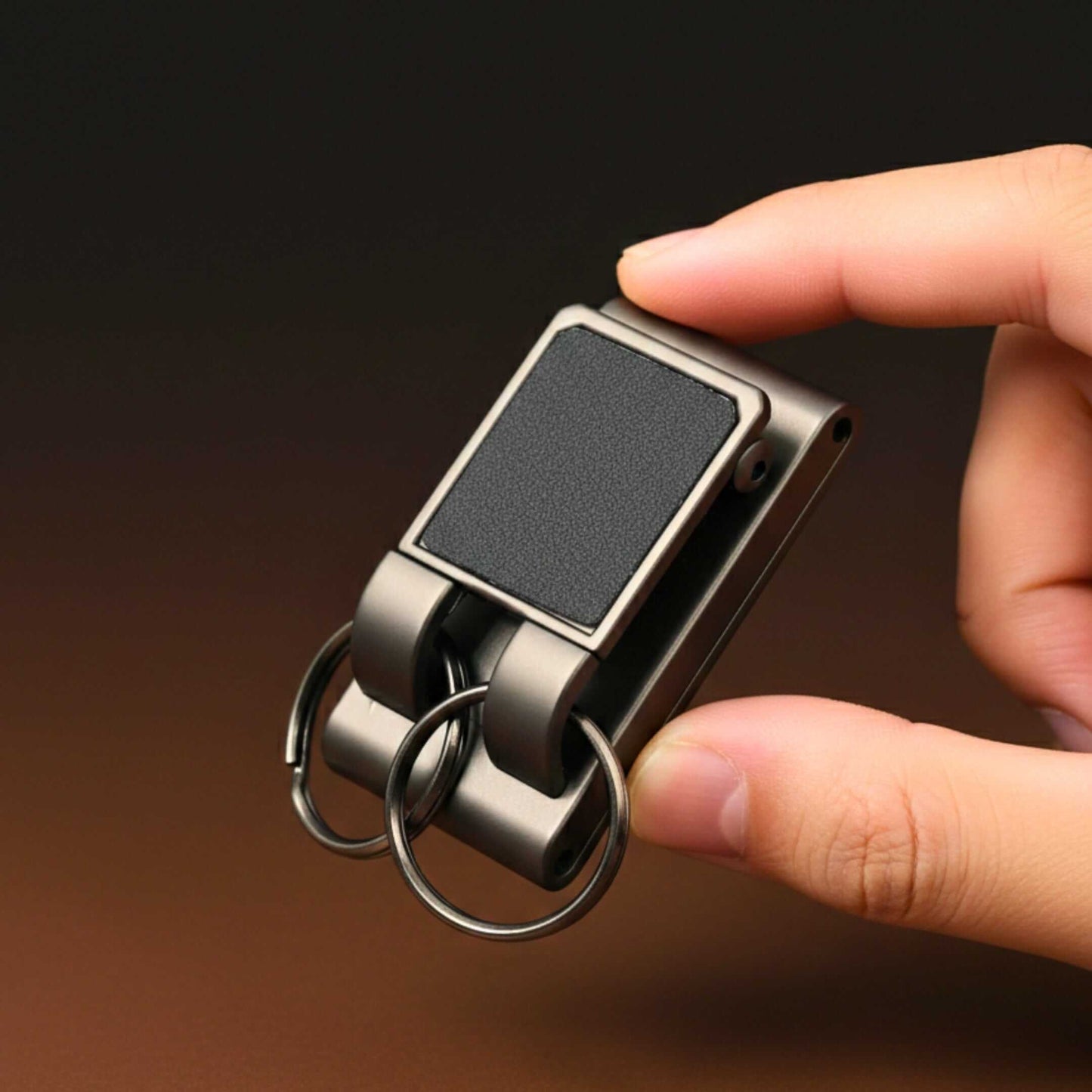 NEXRON - MATTE GREY - Stainless Steel Keychain for Men & Boy — KeyChains for Men | THE MEN THING