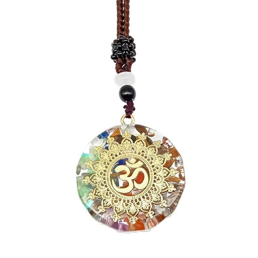 OM BLOOM -- Om Symbol necklace with 30 inch Adjustable Rope Chain for Men & Boys - THE MEN THING