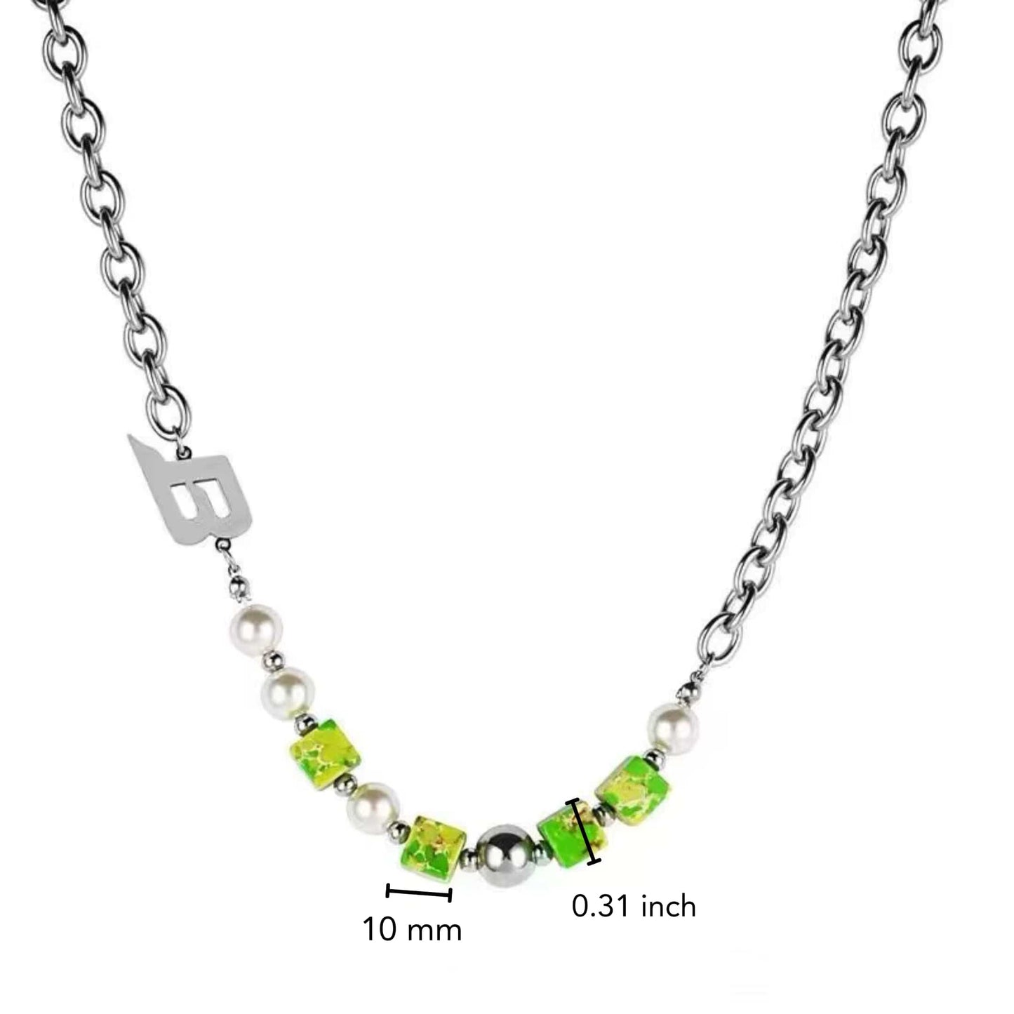 ORVYN STACK - 10mm Titanium Steel Pendant with 19 to 21inch Adjustable 8mm Chain for Men & Boys - THE MEN THING
