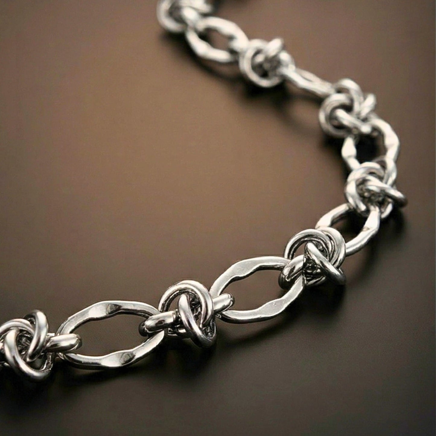 OVAL LINK - 8mm Pure Stainless Steel Curb 18 inch Chain for Men & Boys - THE MEN THING
