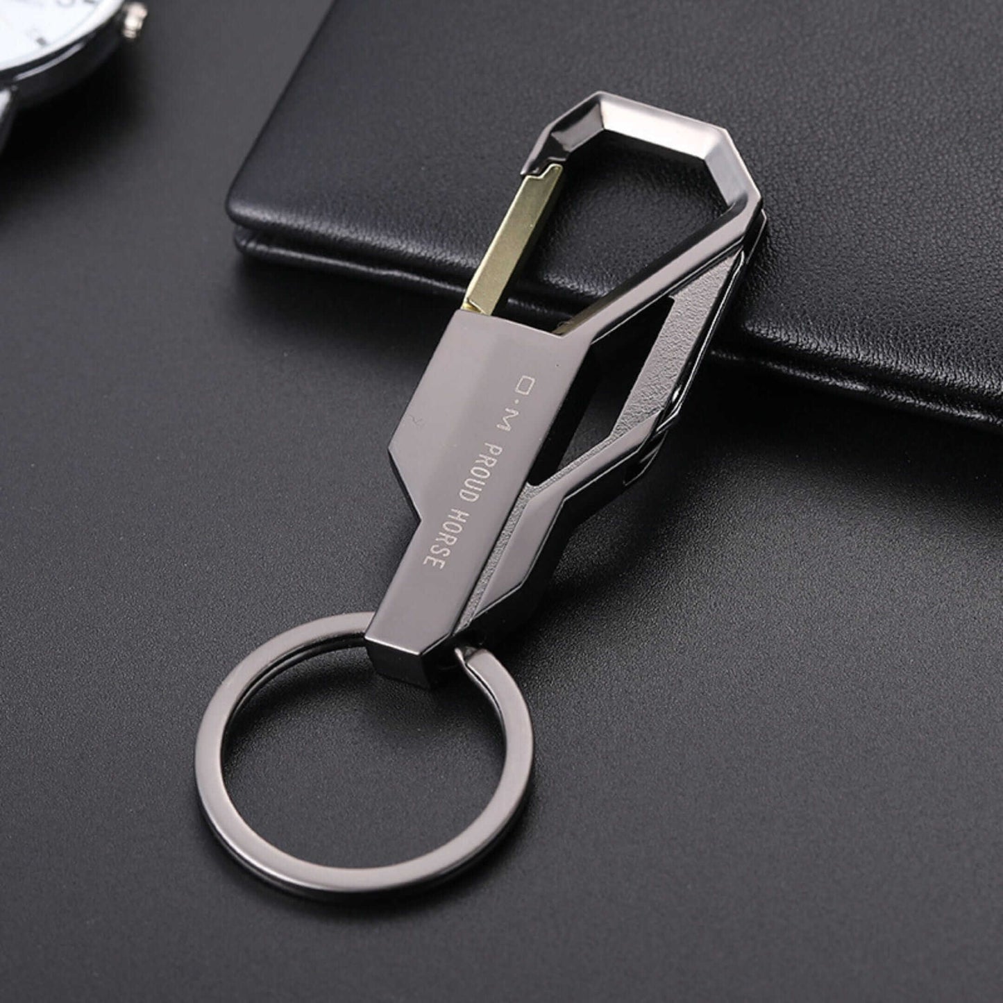 PHANTOM GRIP - GUNMETAL GREY - Stainless Steel Keychain for Men & Boy — KeyChains for Men | THE MEN THING