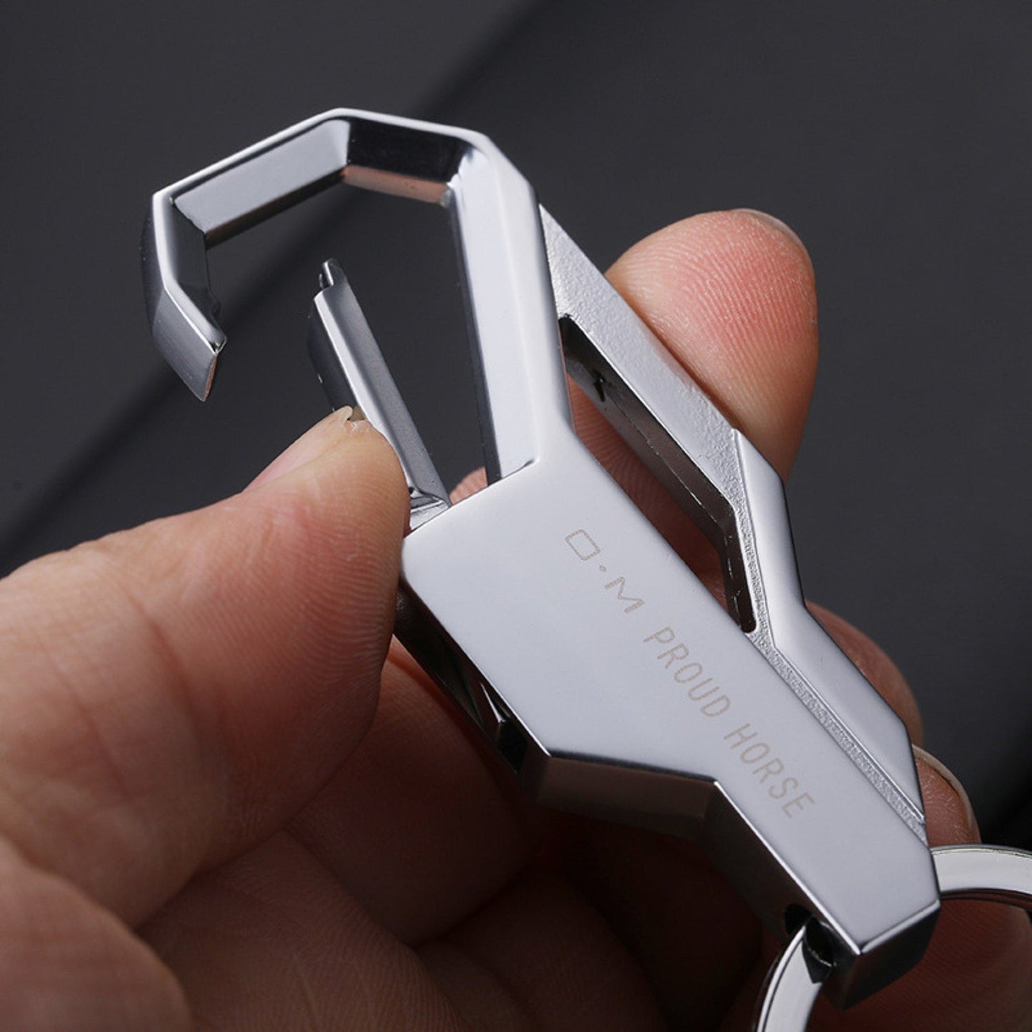 PHANTOM GRIP - STEEL - Stainless Steel Keychain for Men & Boy - THE MEN THING
