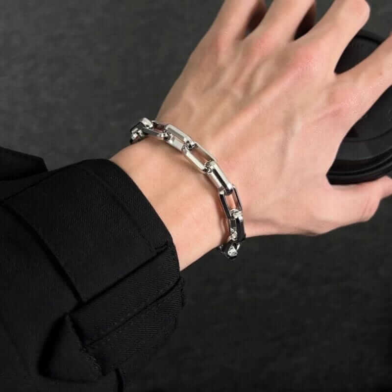 REGENT ELITE - Pure Titanium Steel Bracelet for Men & Boys (8inch) — Steel Bracelets for Men | THE MEN THING