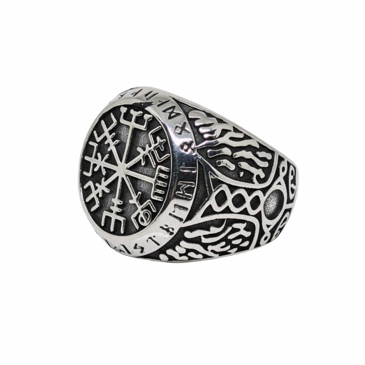 Royal Series - NORDIC FATE RING - Pure Stainless Steel Men’s Steel-Plated Ring – Statement Luxury Jewelry (Size : 19-20-22-24-27-28-30) — Rings for Men | THE MEN THING
