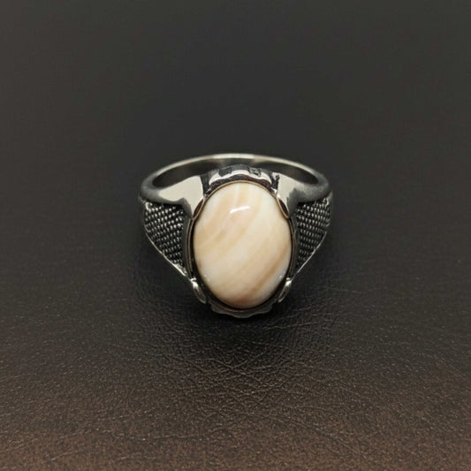 Royal Series - STRATOS VEIN MULTICOLOR STONES - Pure Stainless Steel Men’s Steel-Plated Ring – Statement Luxury Jewelry (Size :16-17-21-22-24-26-27) - 1 Pcs Only — Rings for Men | THE MEN THING