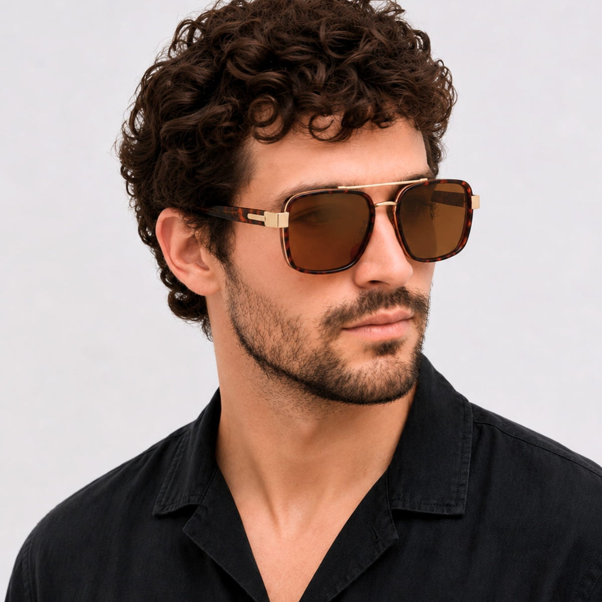 S15106 BOLD MERIDIAN HD Polarized Sunglasses for Men - UV400 Protection, Stainless Steel Frame — Sunglasses for Men | THE MEN THING