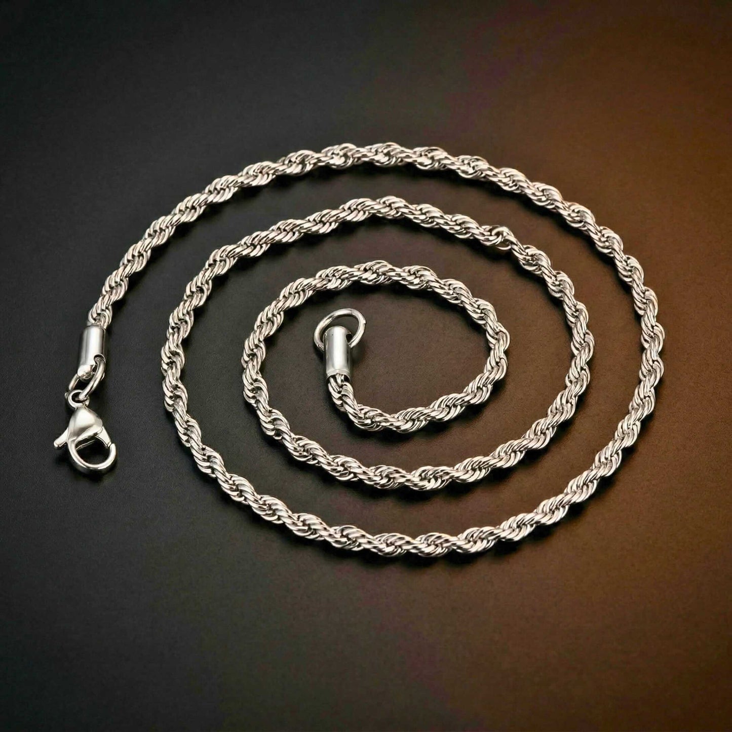 SPIRAL EDGE - 3mm Pure Stainless Steel 23inch Chain for Men & Boys — Chain for Men | THE MEN THING