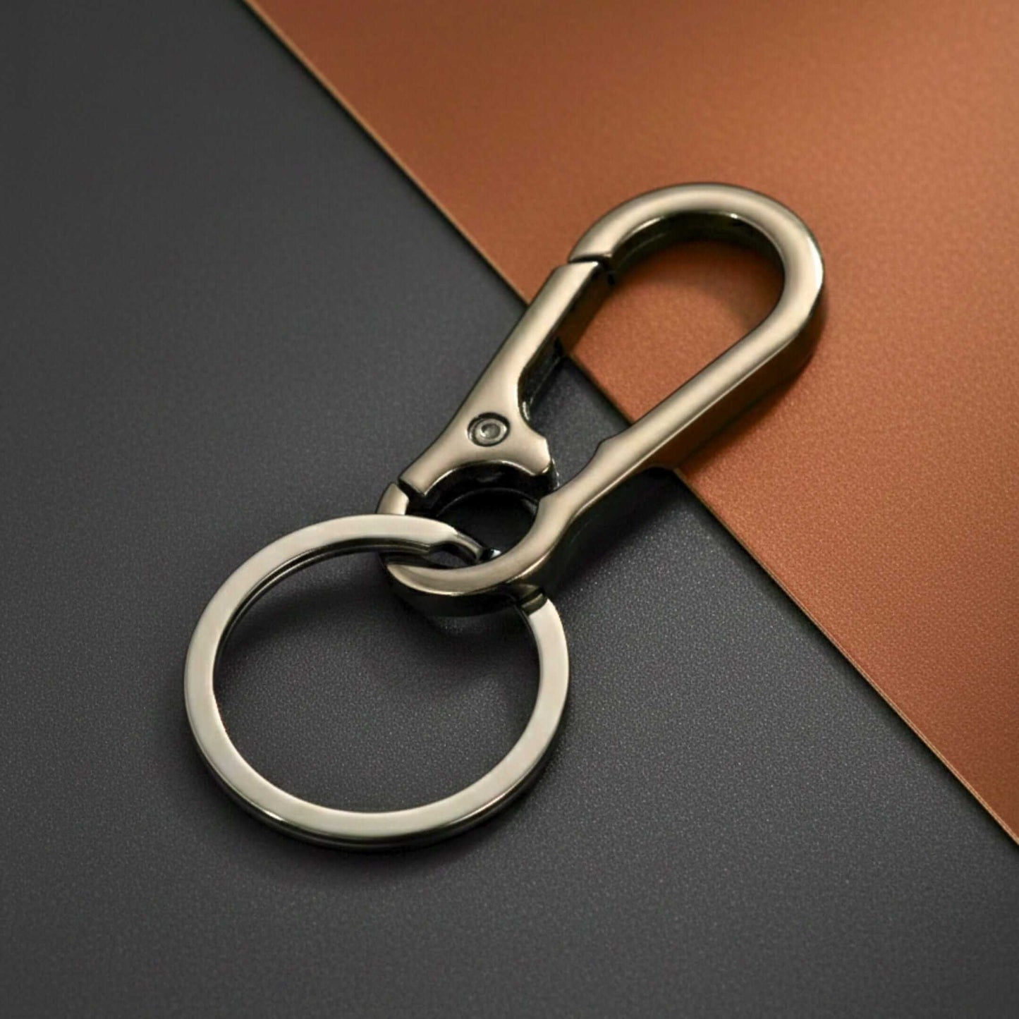 STEELNEX GUNMETAL FINISH - Stainless Steel Keychain for Men & Boy — KeyChains for Men | THE MEN THING