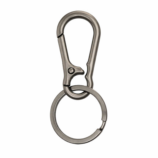 STEELNEX MATTE GUNMETAL - Stainless Steel Keychain for Men & Boy - THE MEN THING