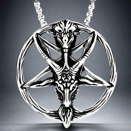 STELLAR GOAT - Alloy Goat Pendant with Pure Stainless Steel 24inch Round Box Chain, American trending Style for Men & Boy — SS Pendant/ Necklace for Men | THE MEN THING