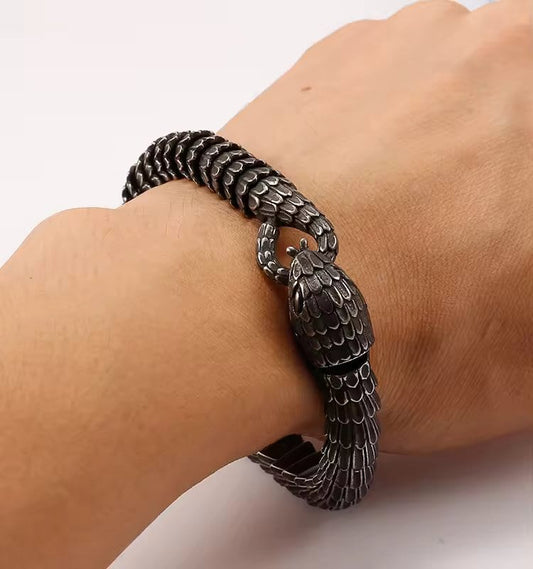 TALONS - 10mm Pure Titanium Steel Gun Plated Black Color Bracelet for Men & Boy (8 inch) - THE MEN THING