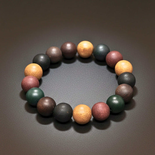 TRIBAL ESSENCE - 14mm Beads Bracelet with Natural Stone - Adjustable Bracelet — Bead Bracelets for Men | THE MEN THING