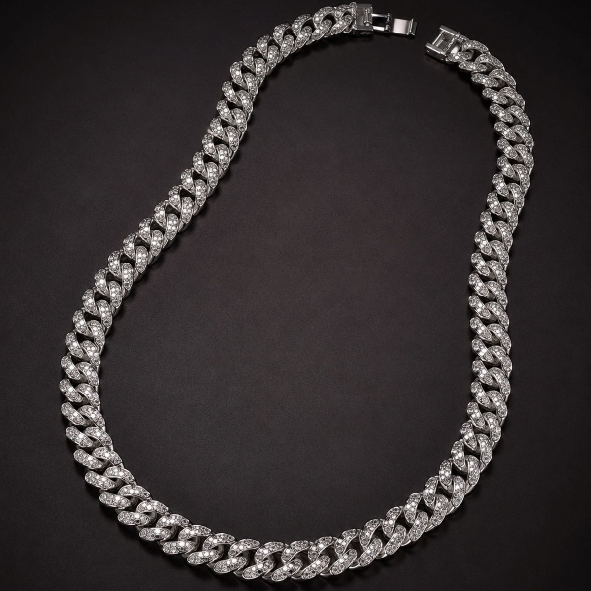 THE MEN THING Chain ARCTIC CUBAN - 14mm Stainless Steel Chain with Fold Over Clasp for Men & Boys (24inch)