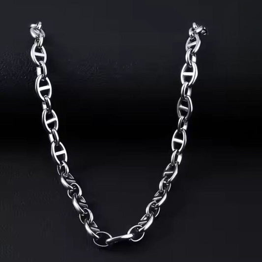 THE MEN THING Chain CAELION - 8mm Chain Pure Stainless Steel 23inch for Men & Boys