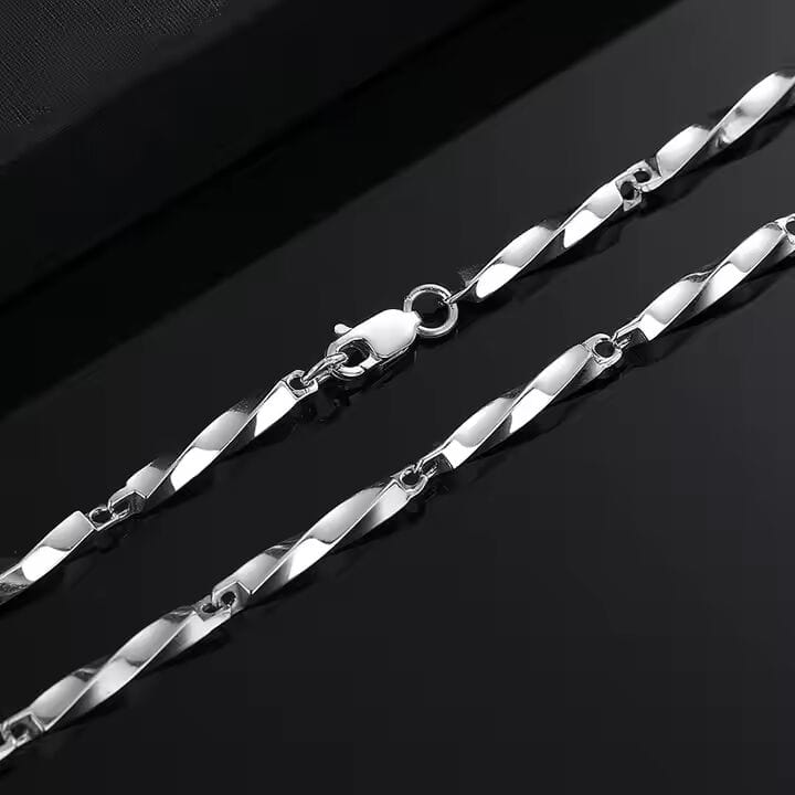 THE MEN THING Chain CELESTIAL LINKS - 4mm Chain Pure Stainless Steel 23inch for Men & Boys