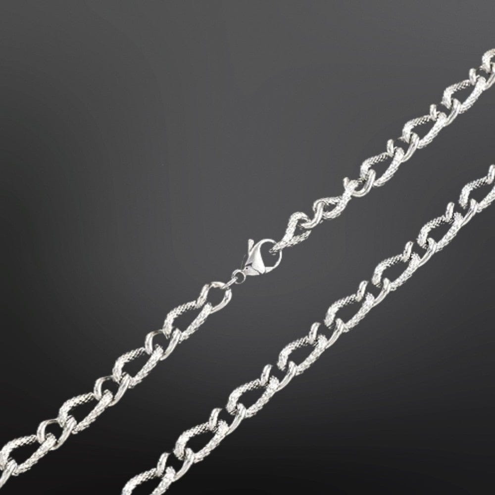 THE MEN THING Chain CZAR CURVE - 8mm Chain Pure Stainless Steel 23inch for Men & Boys