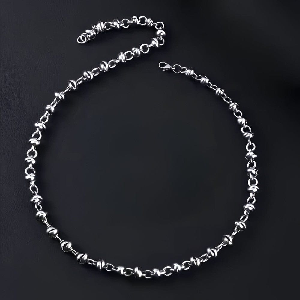 THE MEN THING Chain ELARION - 8mm Chain Pure Stainless Steel 23inch for Men & Boys