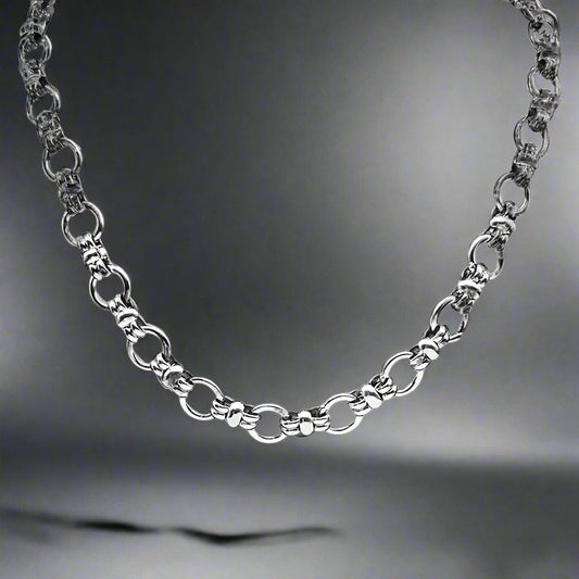 THE MEN THING Chain GRAVION - 11mm Chain Pure Stainless Steel 23inch for Men & Boys