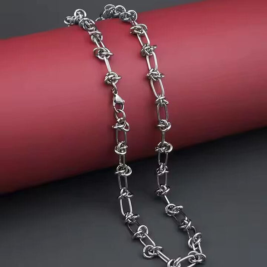 THE MEN THING Chain LINEO - 7mm Chain Pure Stainless Steel 23inch for Men & Boys