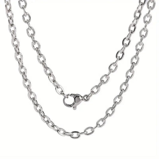 THE MEN THING Chain SAVIEN - 7mm Chain Pure Stainless Steel 23inch for Men & Boys