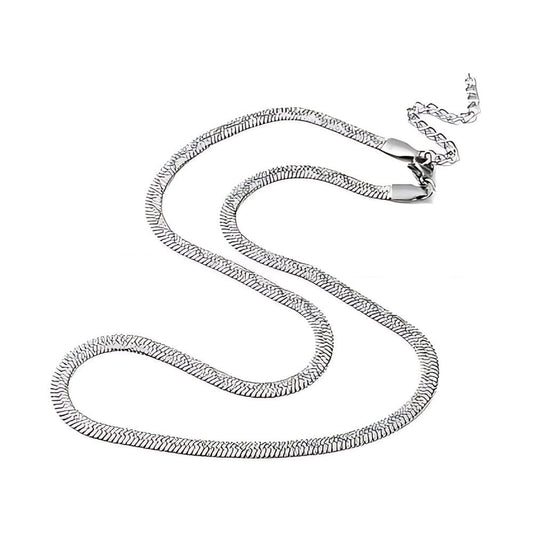 THE MEN THING Chain SNAKESKIN LUXE - 4mm Chain Pure Stainless Steel 21inch for Men & Boys