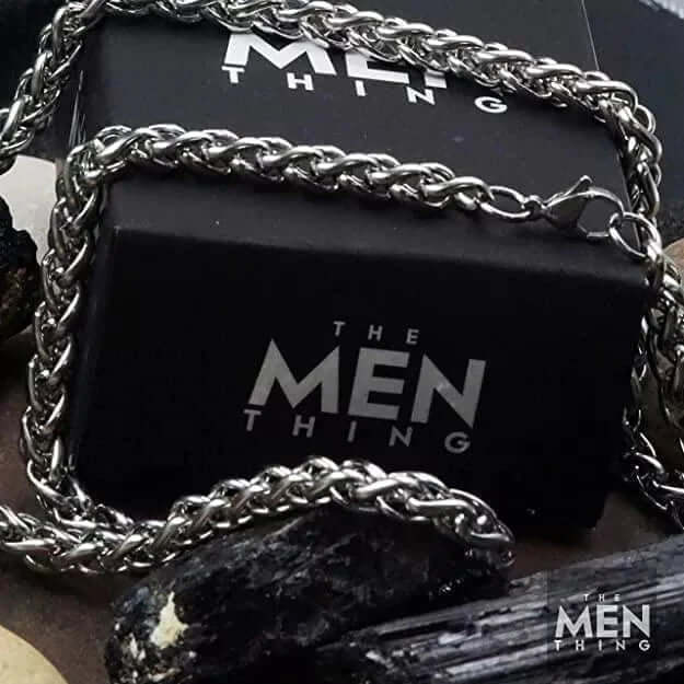 THE MEN THING Chain SPIGA CHAIN- 5mm Chain Stainless Steel 21.5inch for Men & Boys