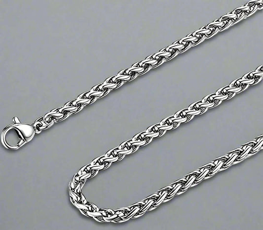 THE MEN THING Chain SPIGA CHAIN- 5mm Chain Stainless Steel 21.5inch for Men & Boys